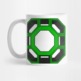 gmtrx seni lawal green skeletal truncated cuboctahedron Mug